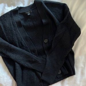 Jcrew cashmere black cardigan sweater
